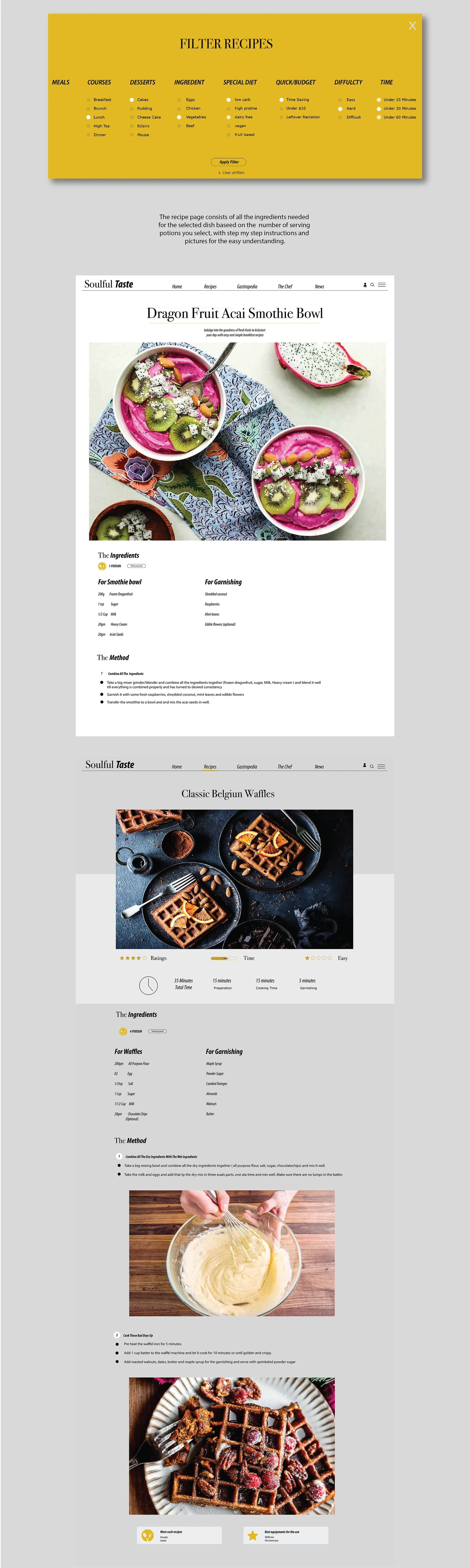 Soulful Taste design