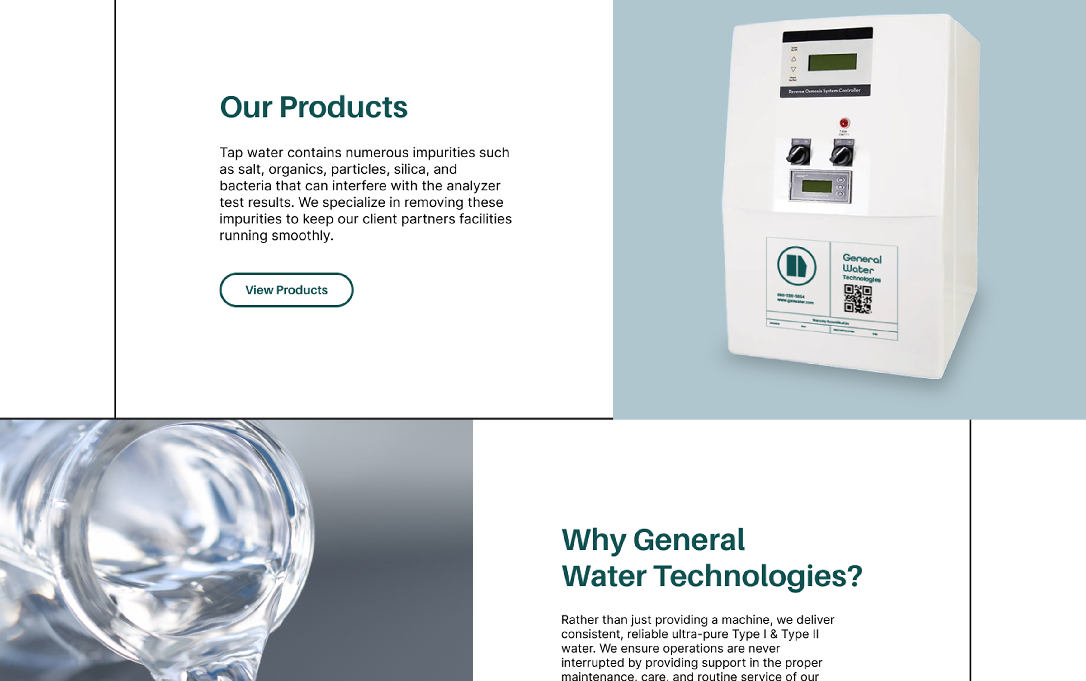 General Waters website preview 3