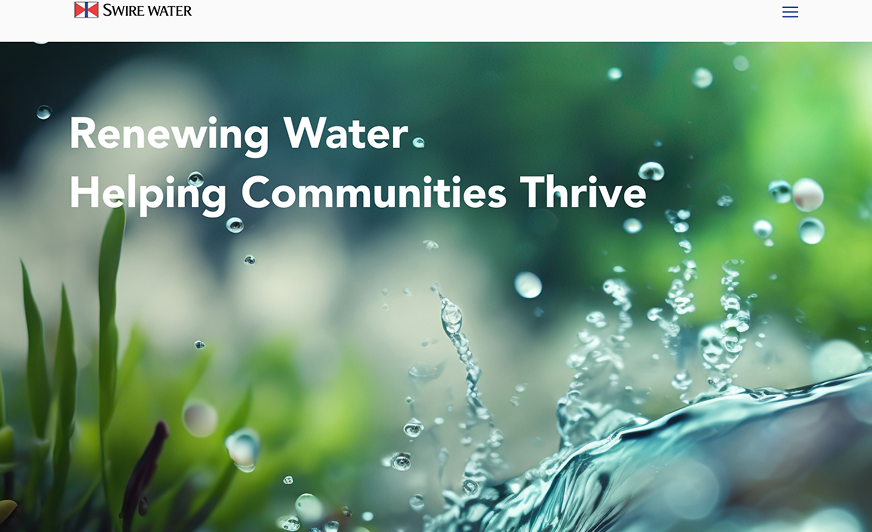 Swire Water website preview 1