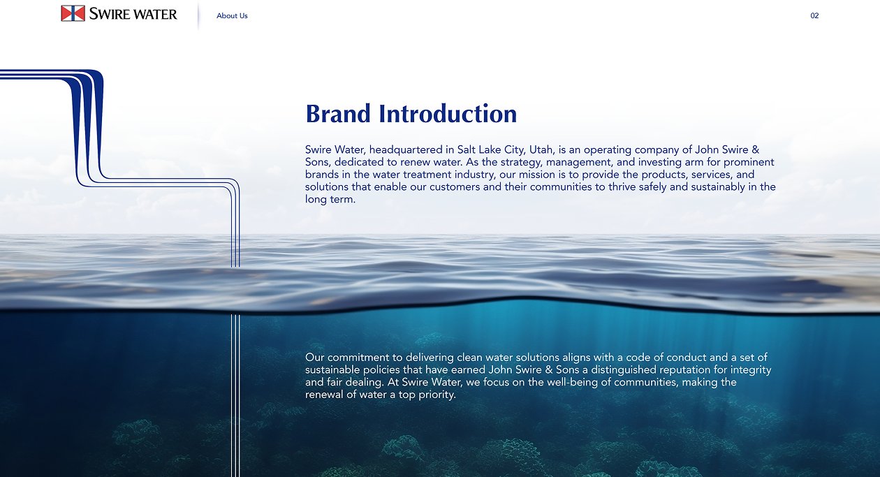 Swire Water website preview 3